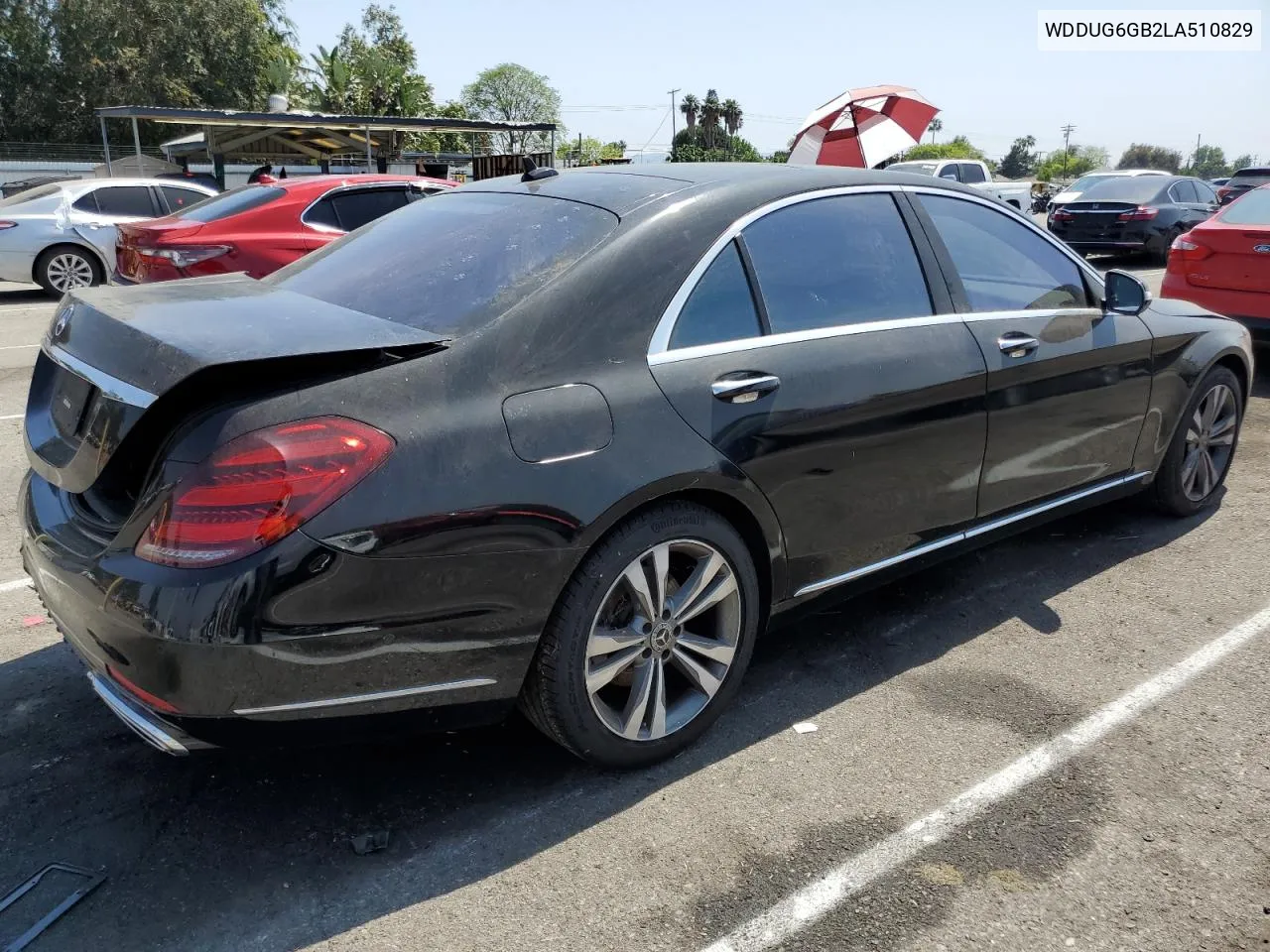 2020 Mercedes-Benz S 450 VIN: WDDUG6GB2LA510829 Lot: 58128214