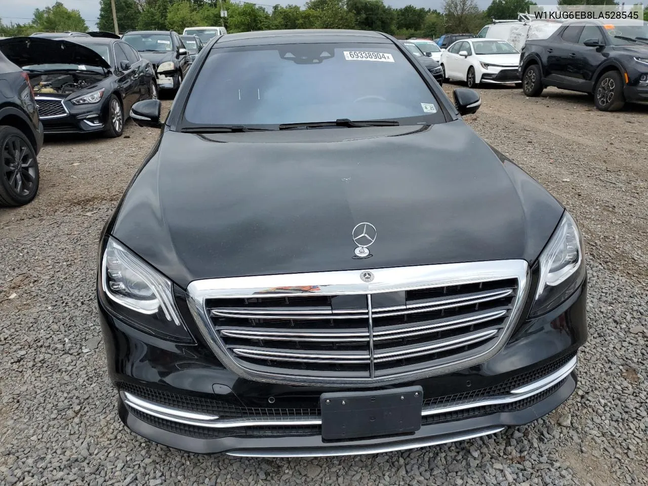 2020 Mercedes-Benz S 450 4Matic VIN: W1KUG6EB8LA528545 Lot: 69338904