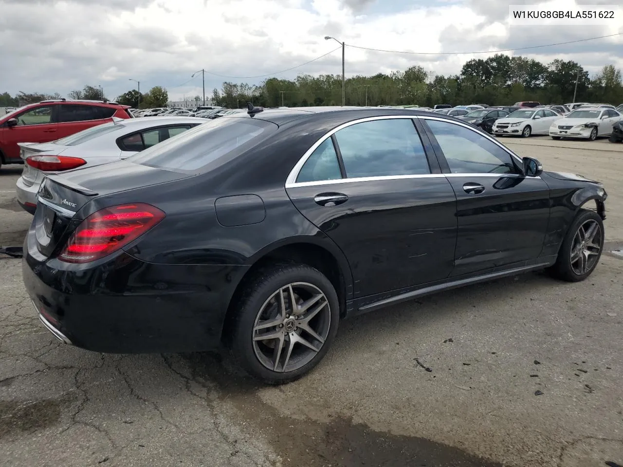 2020 Mercedes-Benz S 560 4Matic VIN: W1KUG8GB4LA551622 Lot: 72791834