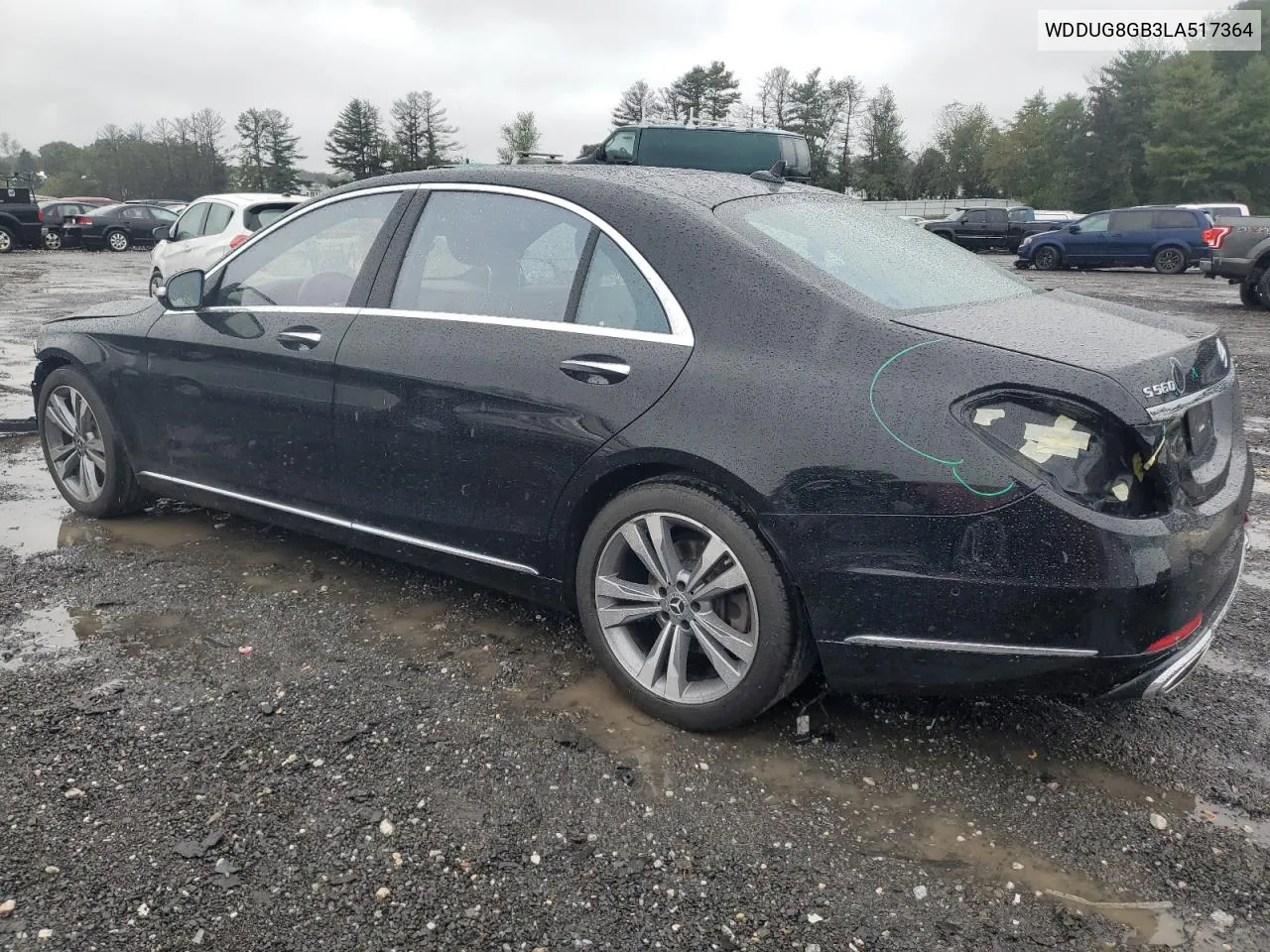 2020 Mercedes-Benz S 560 4Matic VIN: WDDUG8GB3LA517364 Lot: 73409424