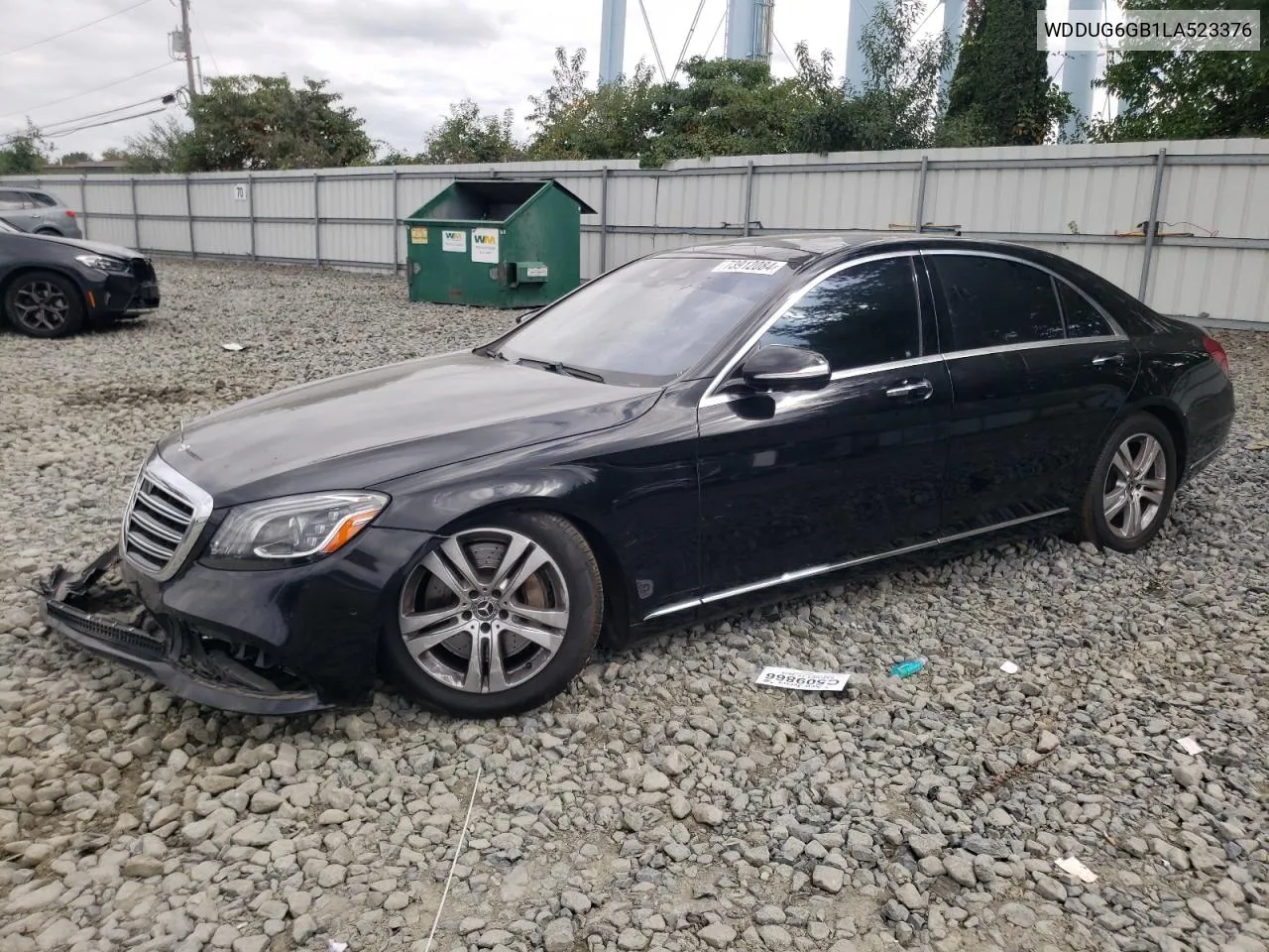 2020 Mercedes-Benz S 450 VIN: WDDUG6GB1LA523376 Lot: 73912084