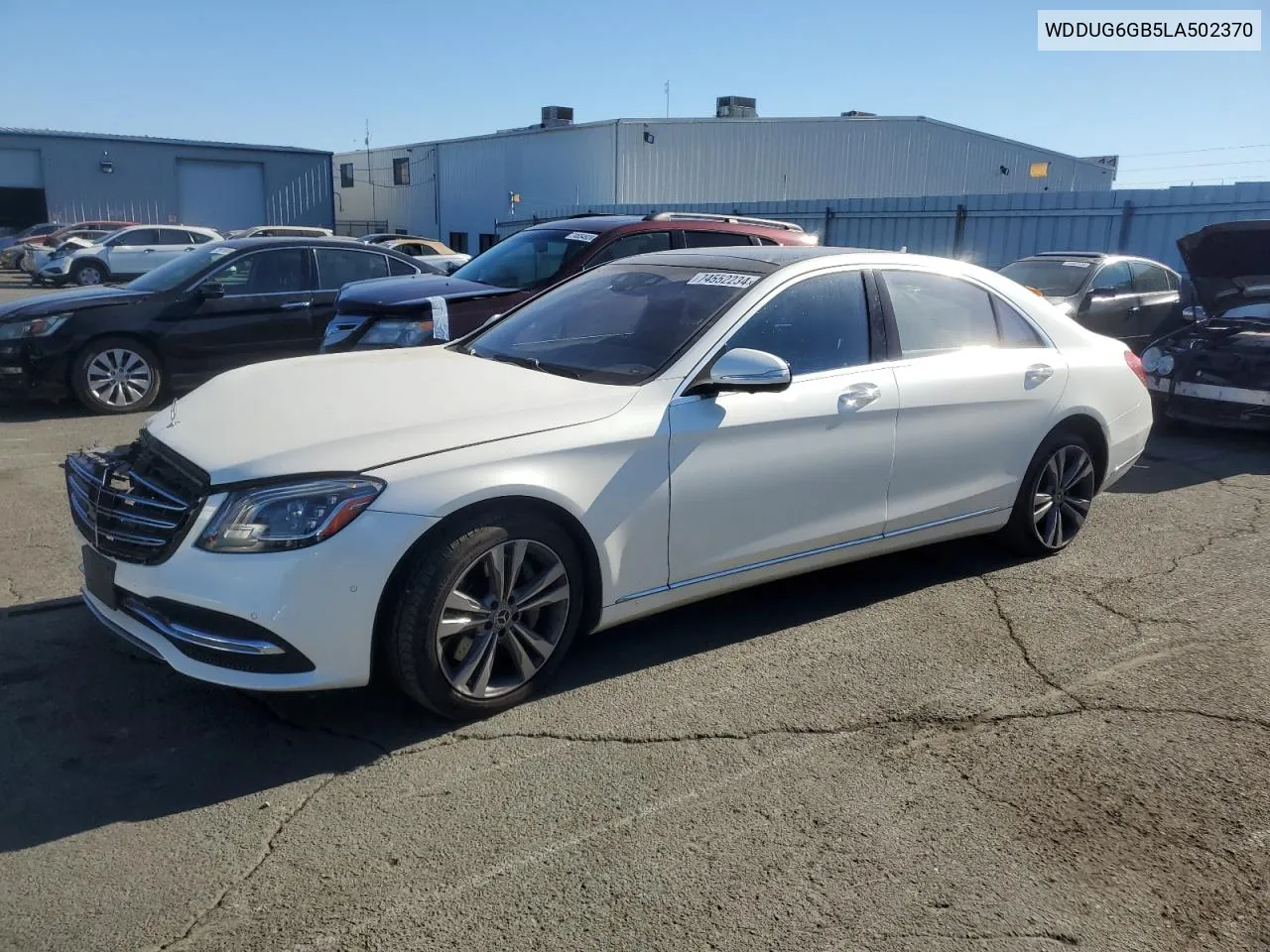 2020 Mercedes-Benz S 450 VIN: WDDUG6GB5LA502370 Lot: 74552234