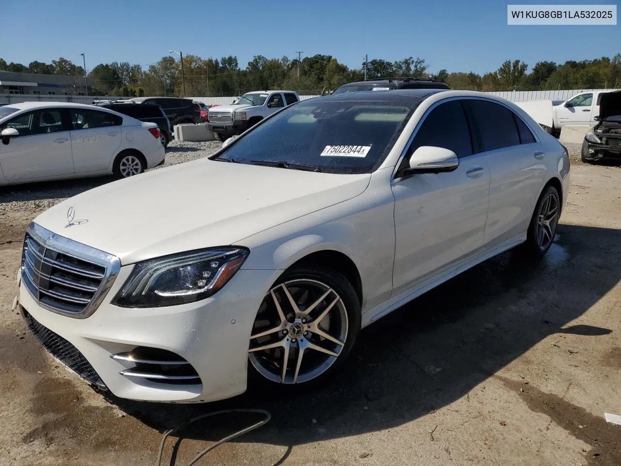 2020 Mercedes-Benz S 560 4Matic VIN: W1KUG8GB1LA532025 Lot: 75022844