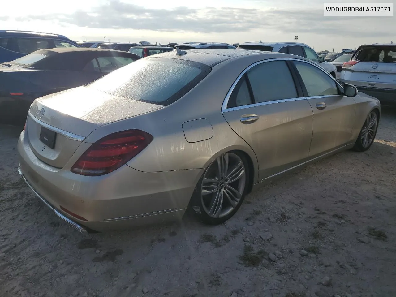 2020 Mercedes-Benz S 560 VIN: WDDUG8DB4LA517071 Lot: 75661394