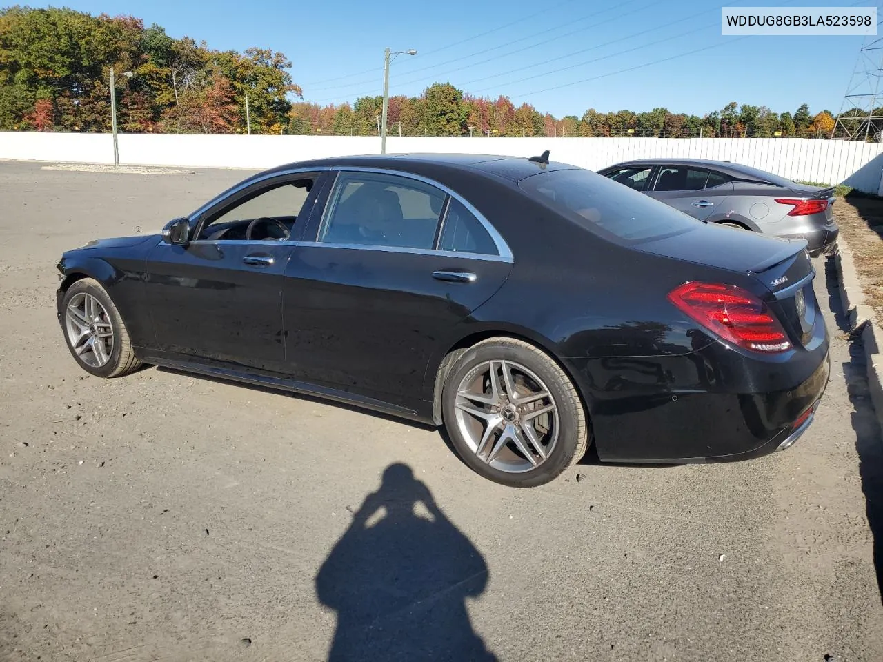 2020 Mercedes-Benz S 560 4Matic VIN: WDDUG8GB3LA523598 Lot: 76328464