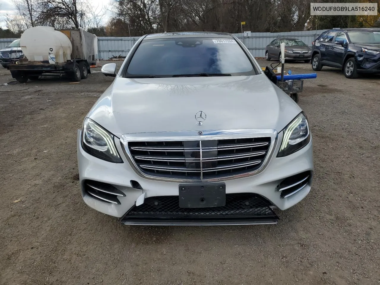 2020 Mercedes-Benz S 560 4Matic VIN: WDDUF8GB9LA516240 Lot: 78617594