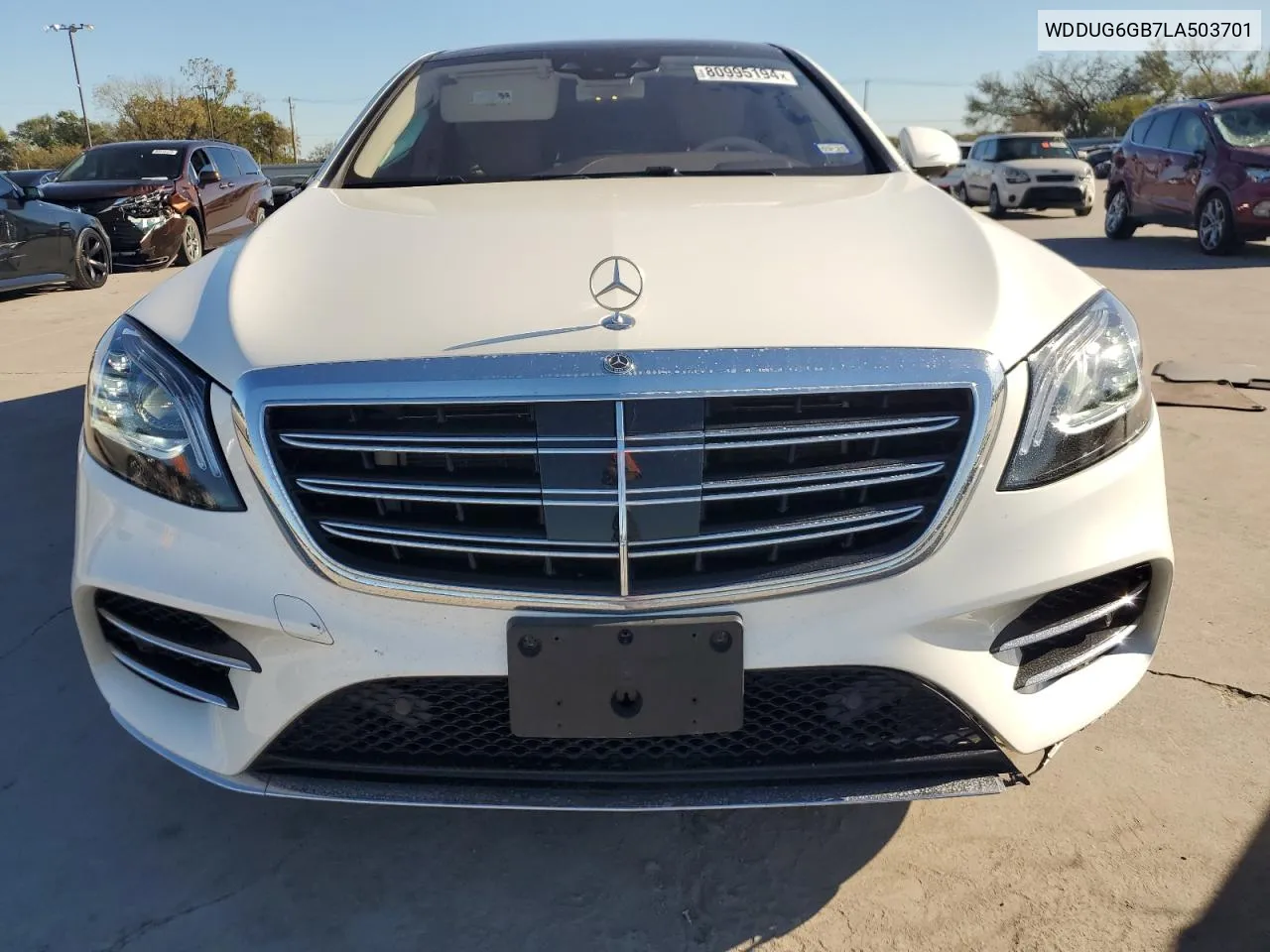 2020 Mercedes-Benz S 450 VIN: WDDUG6GB7LA503701 Lot: 80995194