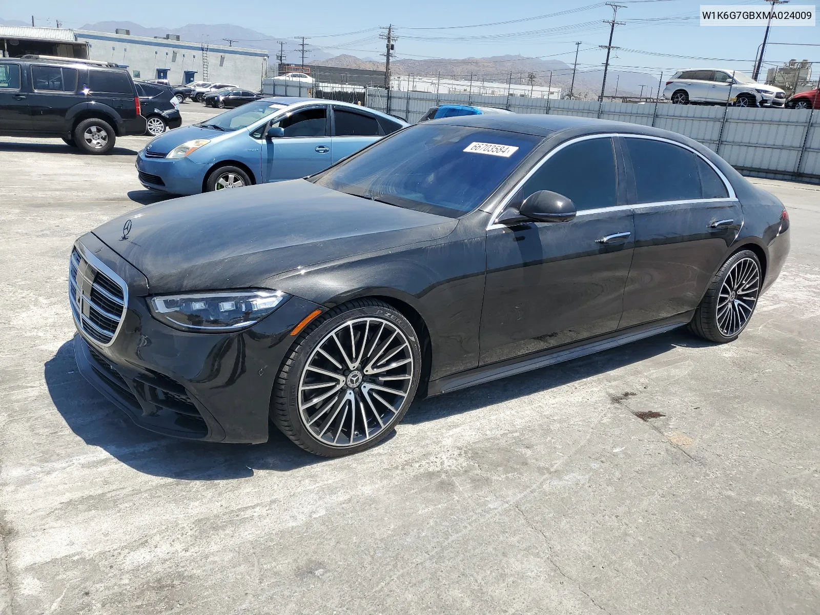 2021 Mercedes-Benz S 580 4Matic VIN: W1K6G7GBXMA024009 Lot: 66703584