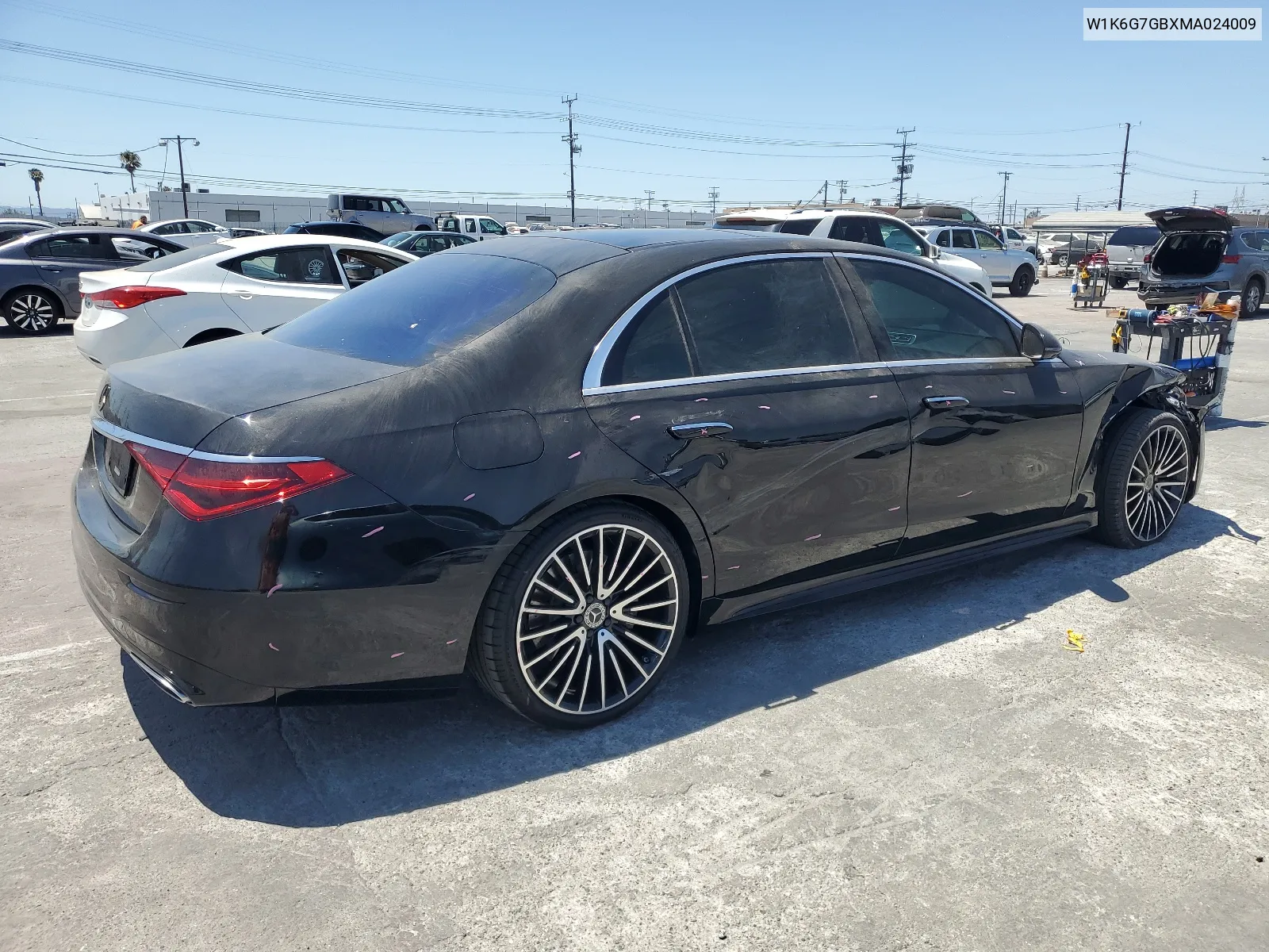 2021 Mercedes-Benz S 580 4Matic VIN: W1K6G7GBXMA024009 Lot: 66703584