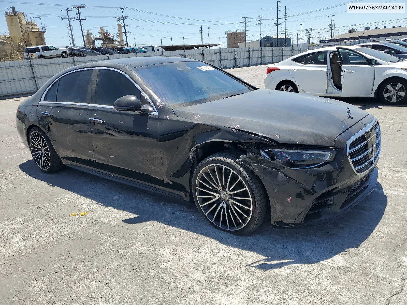 2021 Mercedes-Benz S 580 4Matic VIN: W1K6G7GBXMA024009 Lot: 66703584