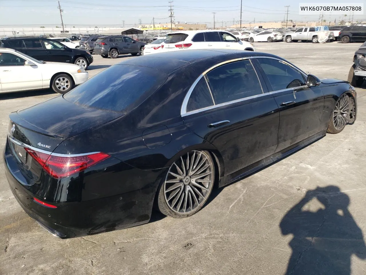 2021 Mercedes-Benz S 580 4Matic VIN: W1K6G7GB7MA057808 Lot: 74311104