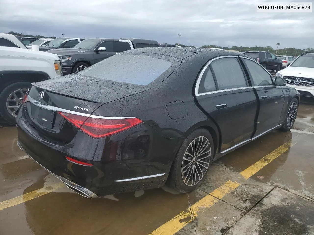 2021 Mercedes-Benz S 580 4Matic VIN: W1K6G7GB1MA056878 Lot: 74505564