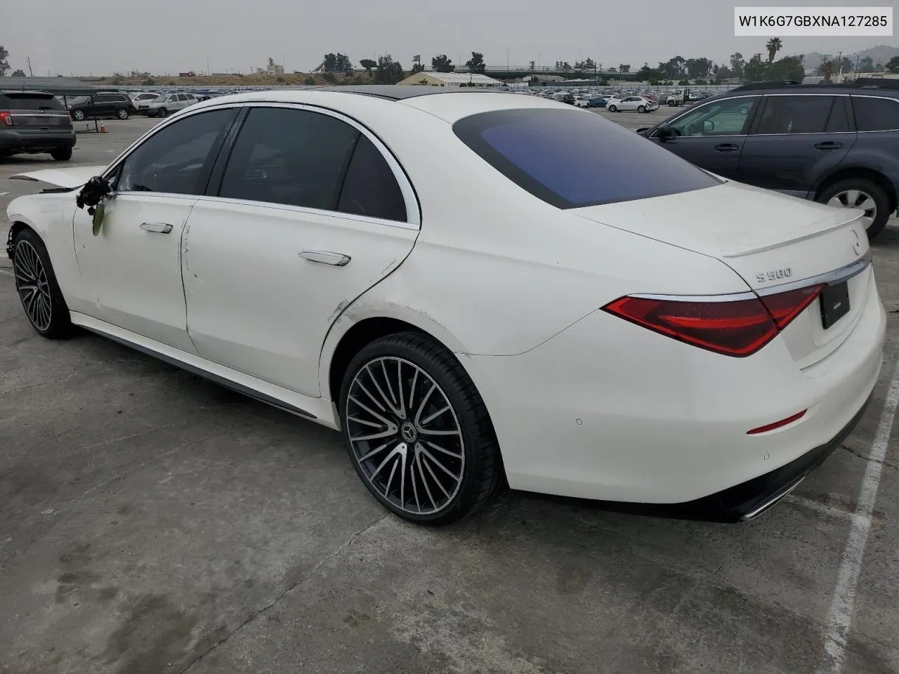 2022 Mercedes-Benz S 580 4Matic VIN: W1K6G7GBXNA127285 Lot: 58269884