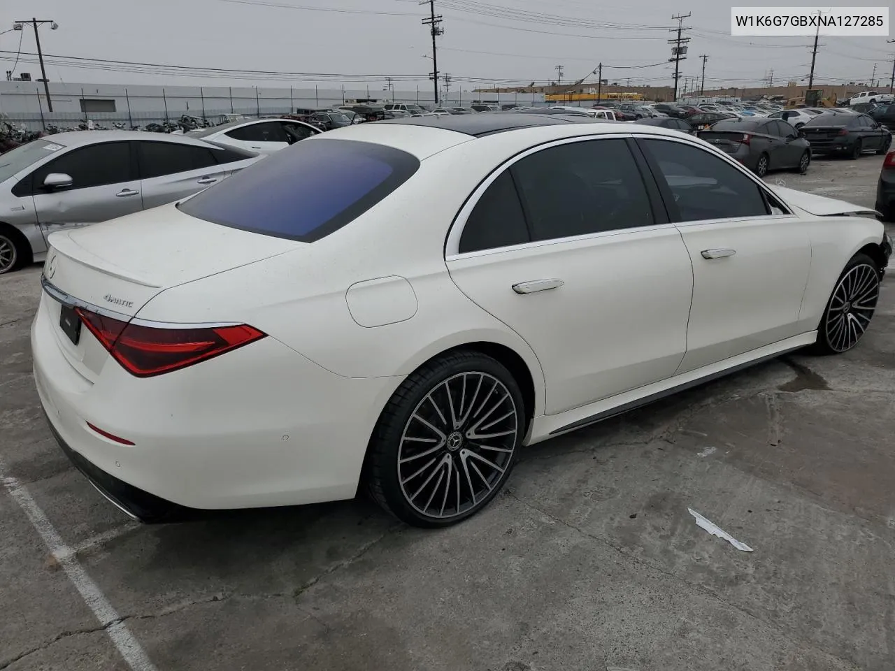 2022 Mercedes-Benz S 580 4Matic VIN: W1K6G7GBXNA127285 Lot: 58269884