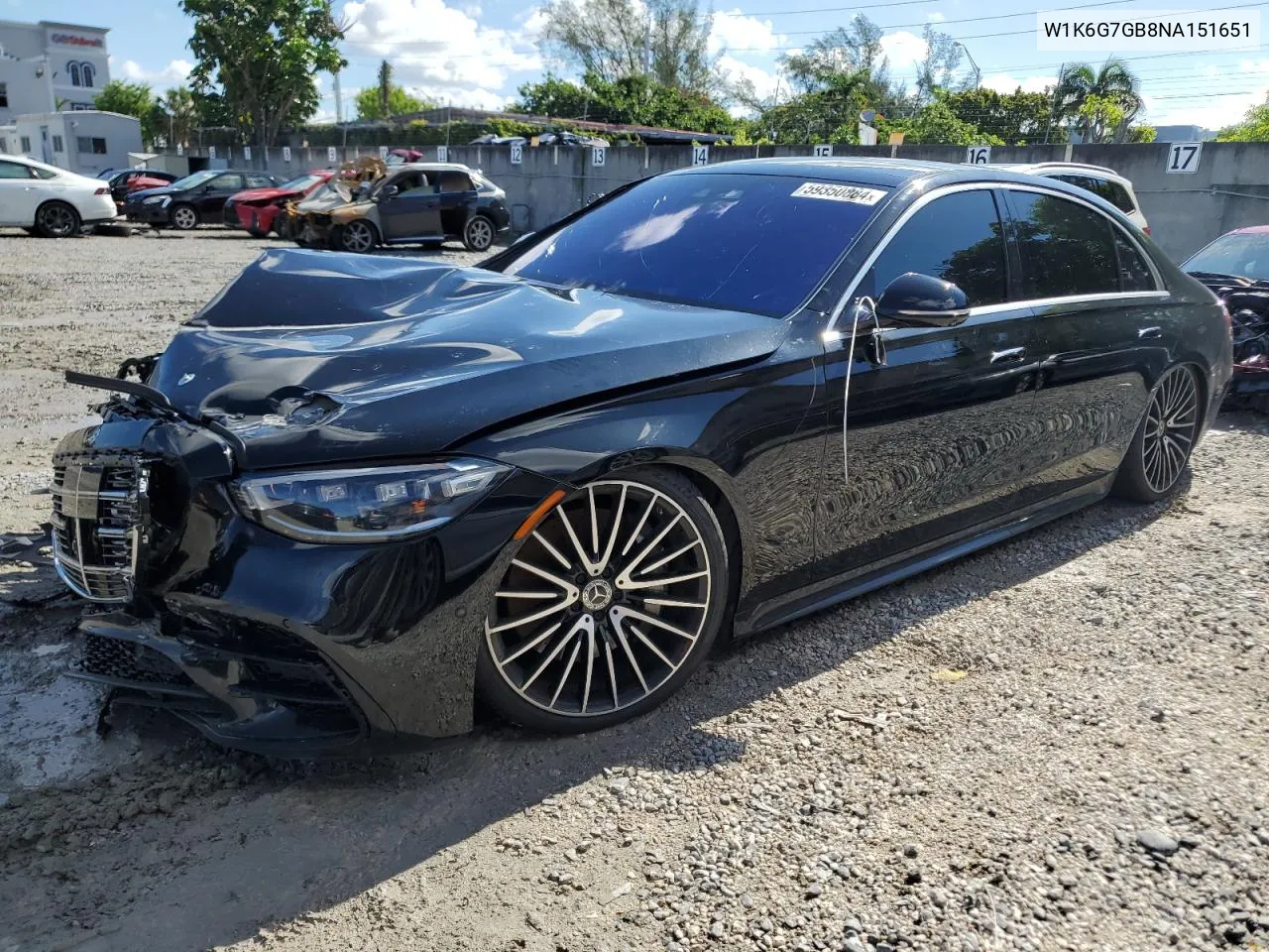 W1K6G7GB8NA151651 2022 Mercedes-Benz S 580 4Matic