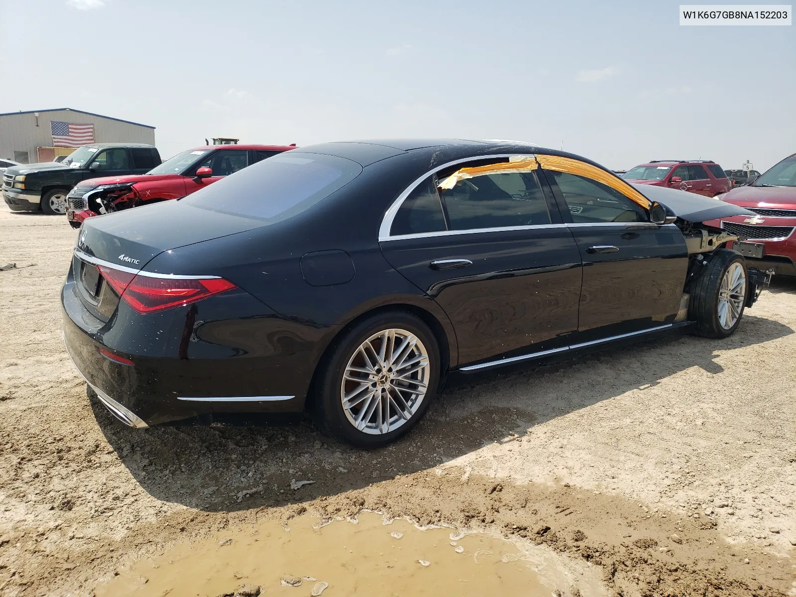 2022 Mercedes-Benz S 580 4Matic VIN: W1K6G7GB8NA152203 Lot: 64944004