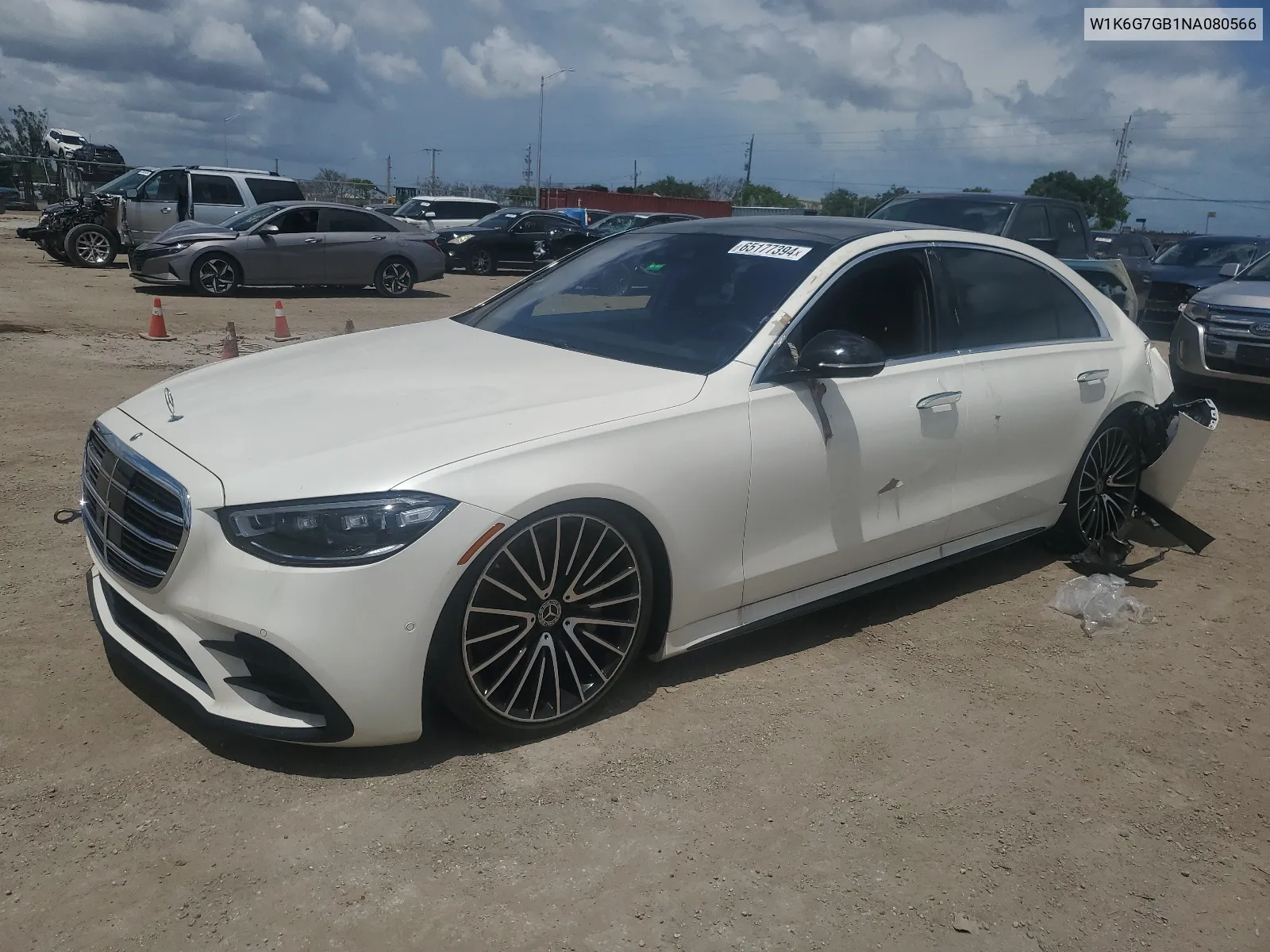 2022 Mercedes-Benz S 580 4Matic VIN: W1K6G7GB1NA080566 Lot: 65177394