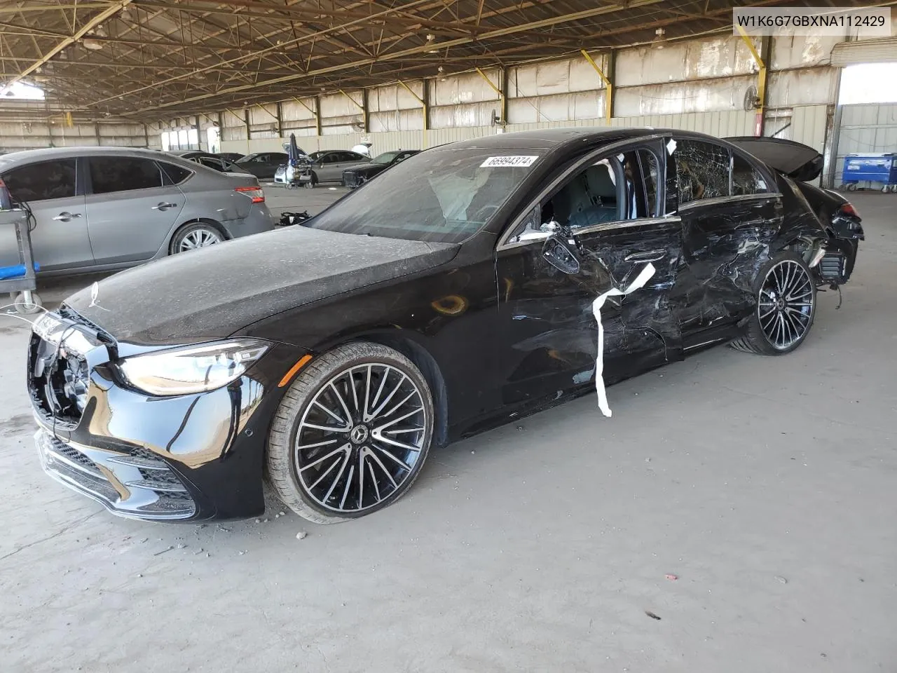 2022 Mercedes-Benz S 580 4Matic VIN: W1K6G7GBXNA112429 Lot: 66994374