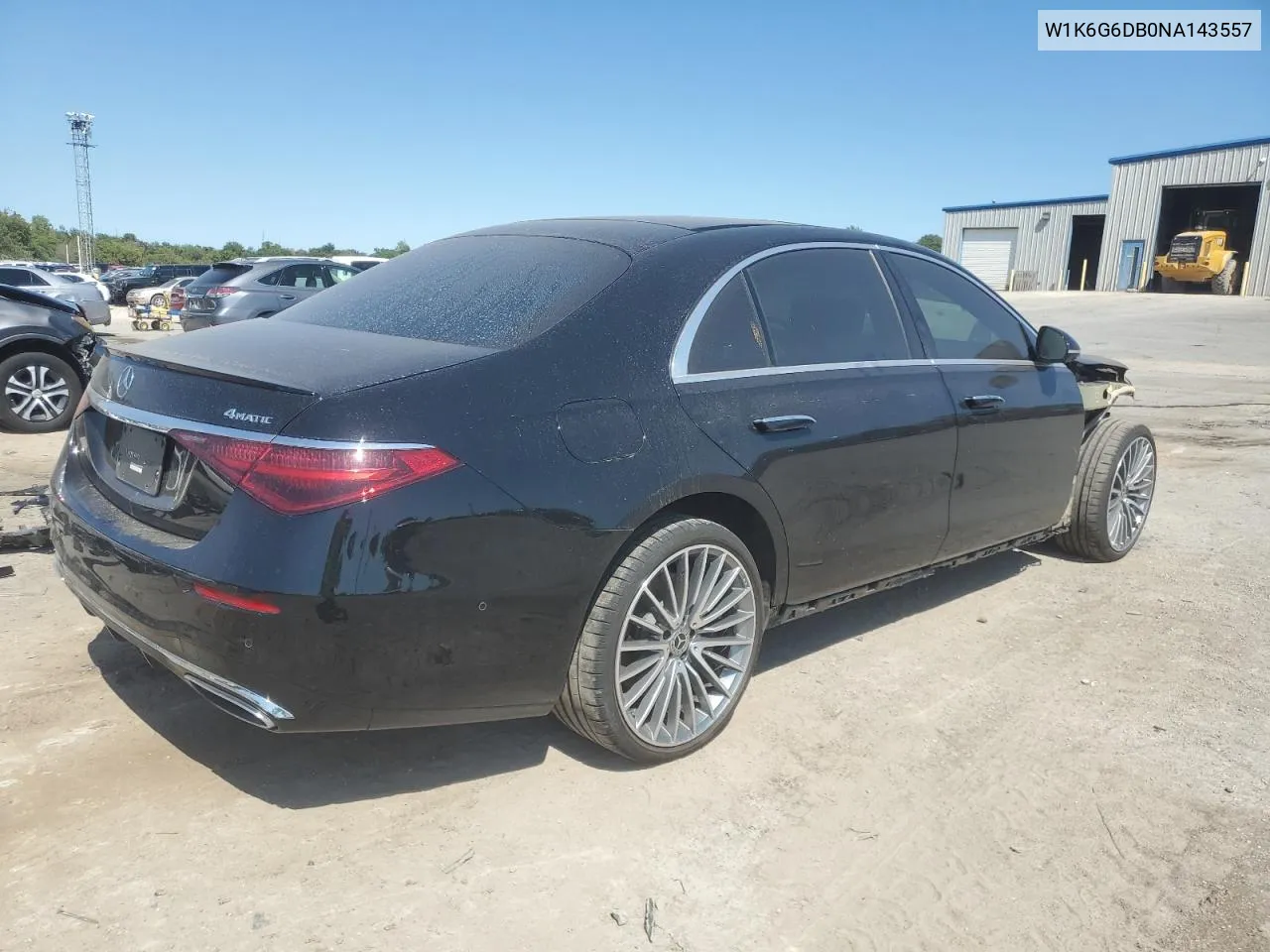 2022 Mercedes-Benz S 500 4Matic VIN: W1K6G6DB0NA143557 Lot: 71483124