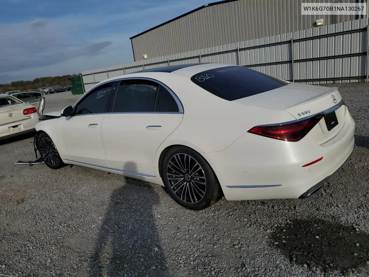 2022 Mercedes-Benz S 580 4Matic VIN: W1K6G7GB1NA130267 Lot: 78630334