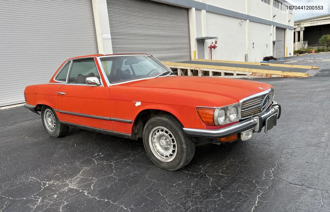 1972 Mercedes-Benz 450 Sl VIN: 1070441200553 Lot: 77233914