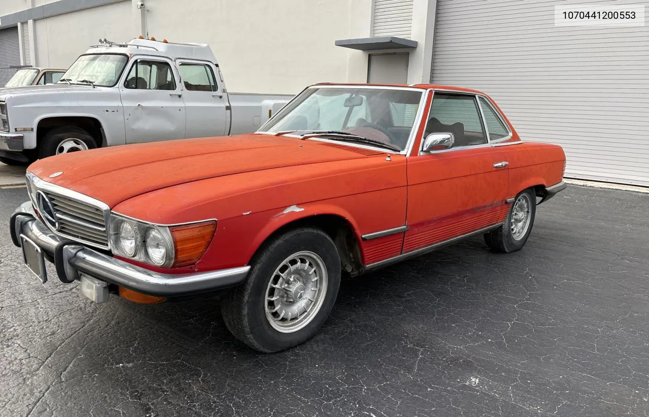 1972 Mercedes-Benz 450 Sl VIN: 1070441200553 Lot: 77233914