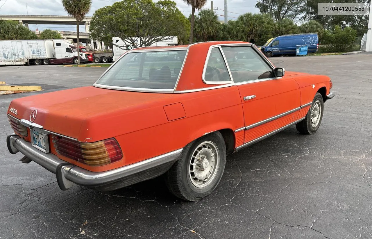 1972 Mercedes-Benz 450 Sl VIN: 1070441200553 Lot: 77233914