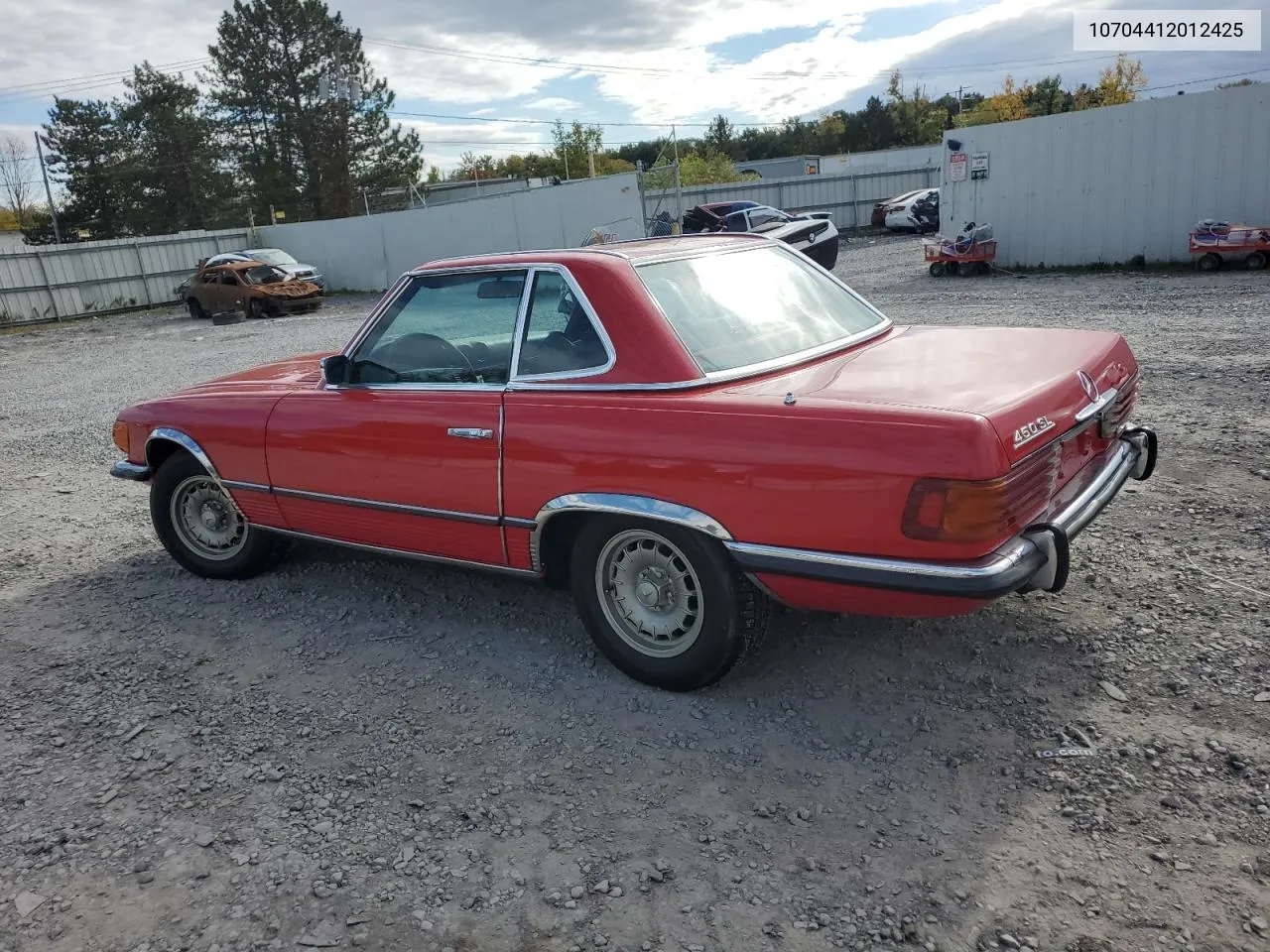 1973 Mercedes-Benz 450 Sl VIN: 10704412012425 Lot: 74938274