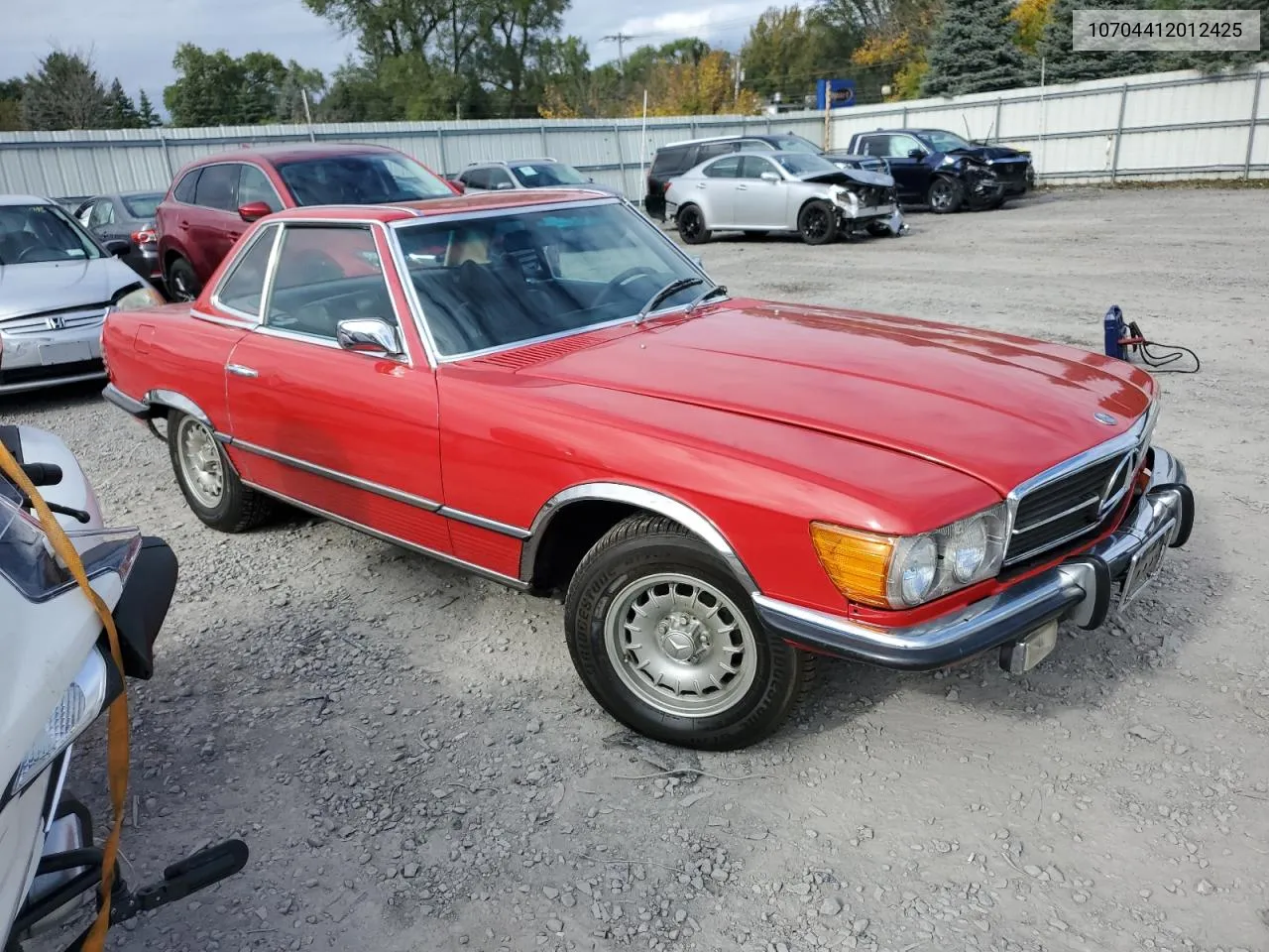 1973 Mercedes-Benz 450 Sl VIN: 10704412012425 Lot: 74938274