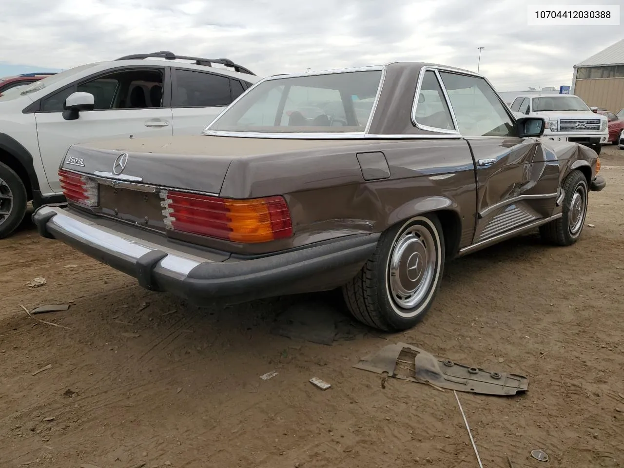 1976 Mercedes-Benz 450 Sl VIN: 10704412030388 Lot: 72531724