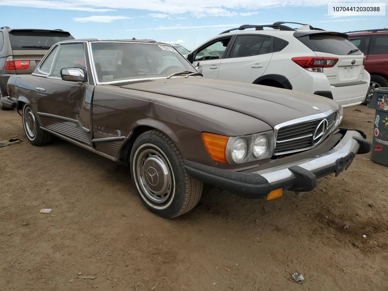 1976 Mercedes-Benz 450 Sl VIN: 10704412030388 Lot: 72531724