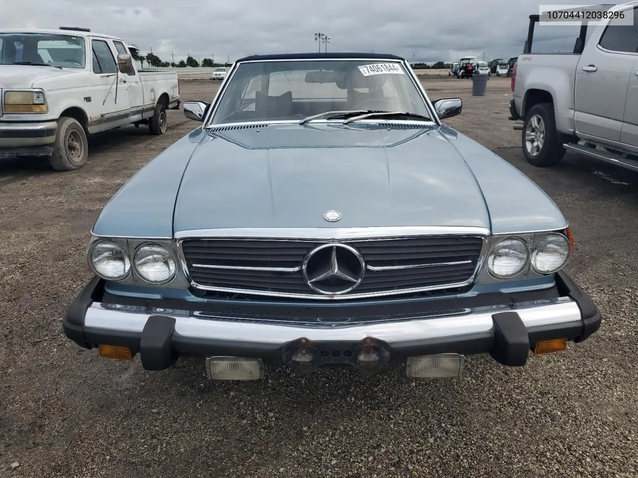 1977 Mercedes-Benz 450Sl VIN: 10704412038296 Lot: 74061844