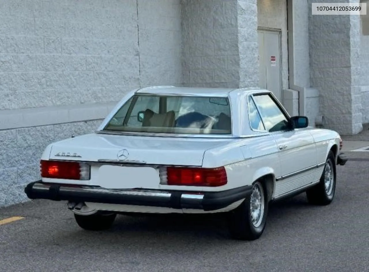 1979 Mercedes-Benz 450Sl VIN: 10704412053699 Lot: 75365494