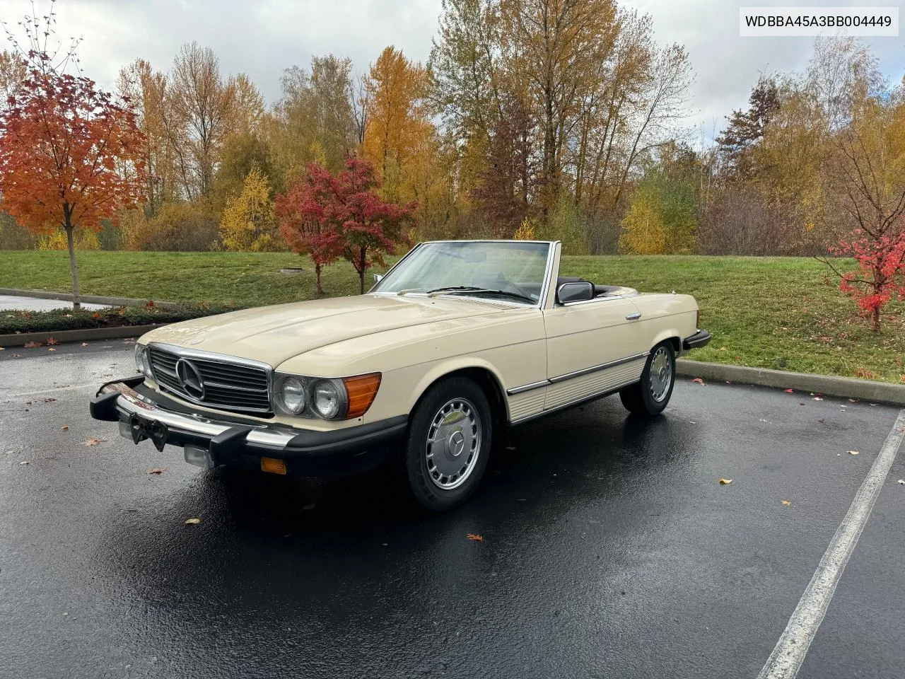 1981 Mercedes-Benz 380 Sl VIN: WDBBA45A3BB004449 Lot: 81141794