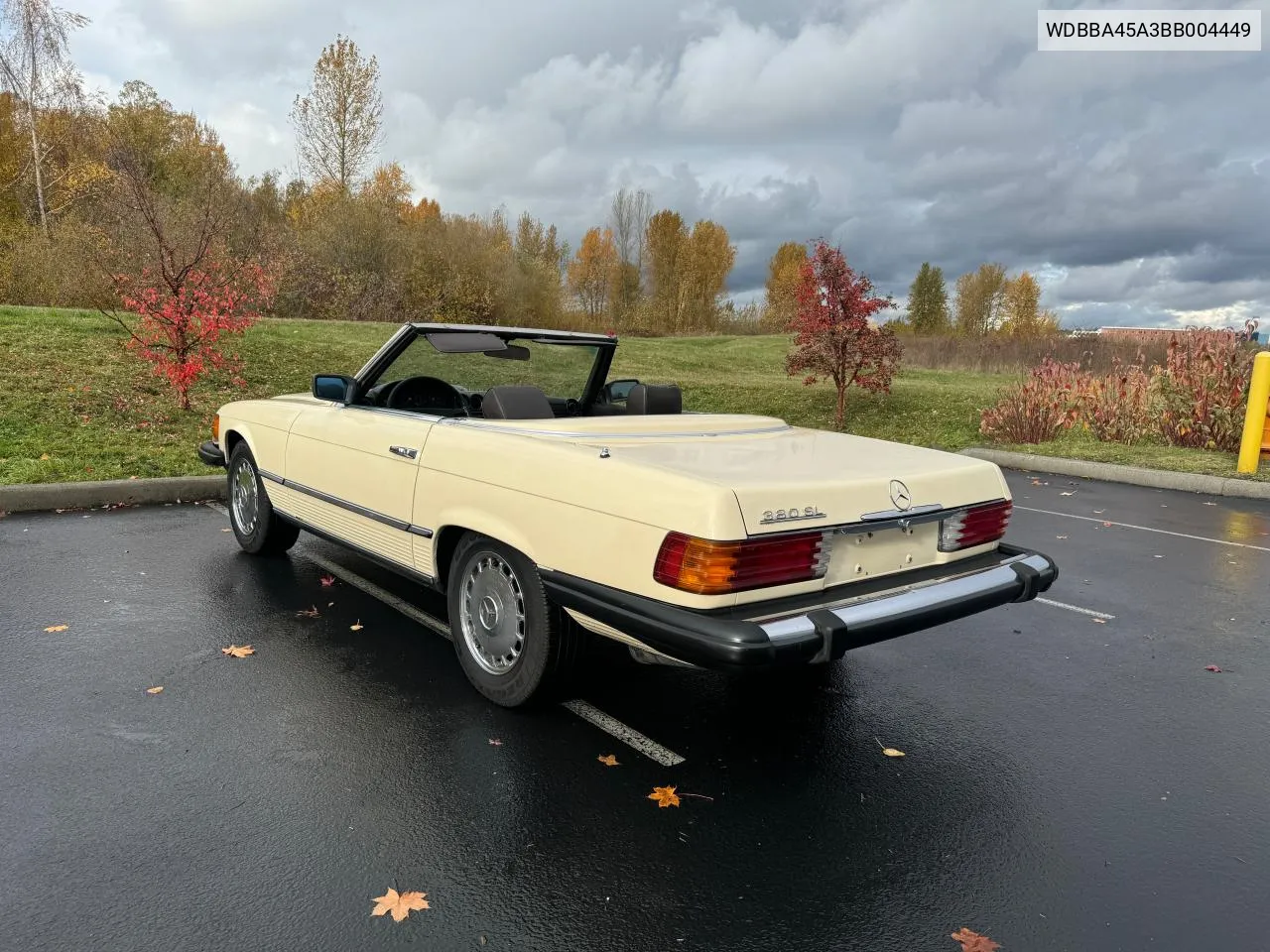 1981 Mercedes-Benz 380 Sl VIN: WDBBA45A3BB004449 Lot: 81141794