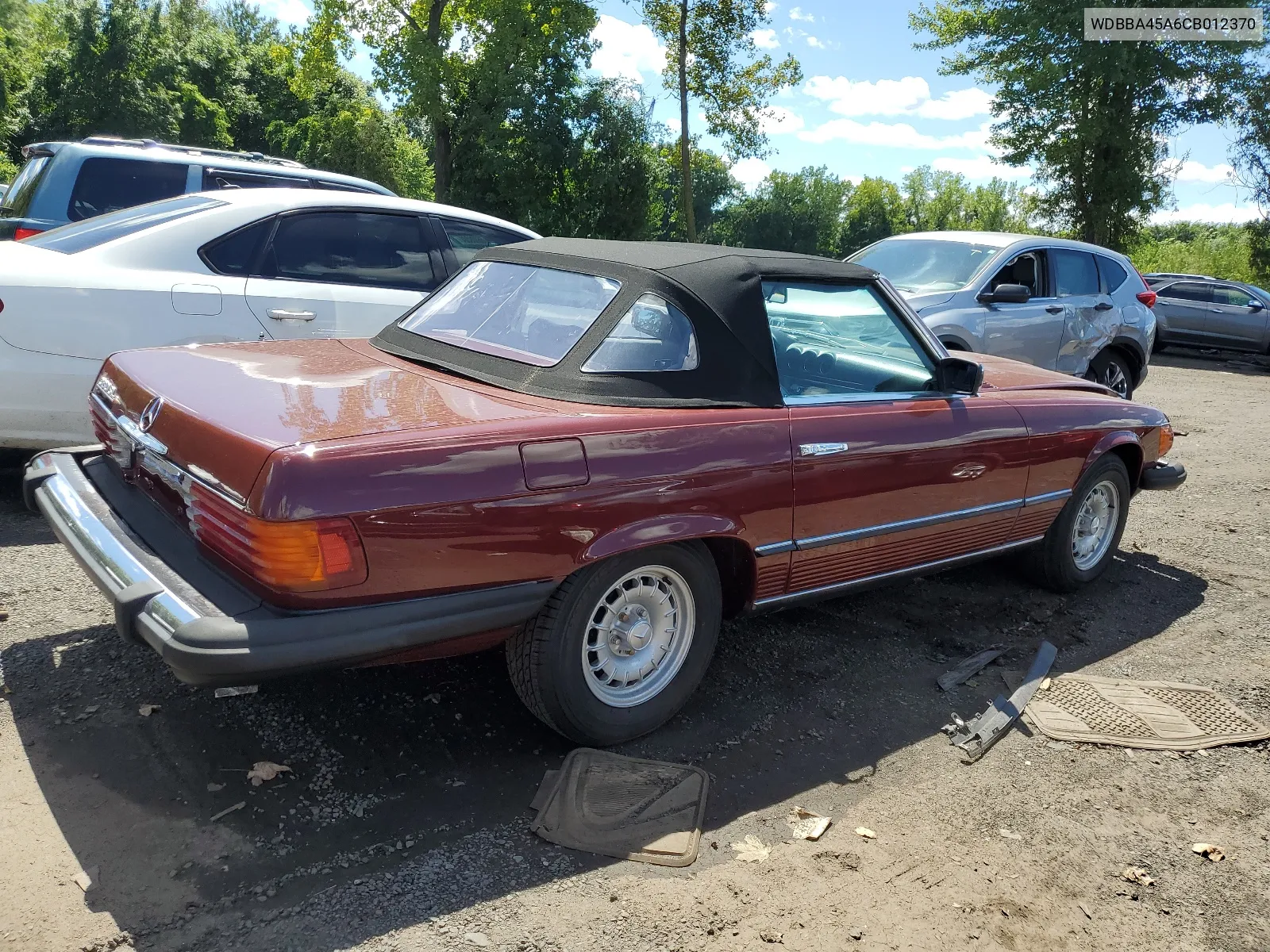 1982 Mercedes-Benz 380 Sl VIN: WDBBA45A6CB012370 Lot: 65906304