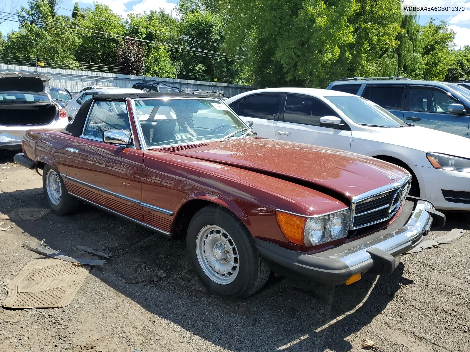 1982 Mercedes-Benz 380 Sl VIN: WDBBA45A6CB012370 Lot: 65906304