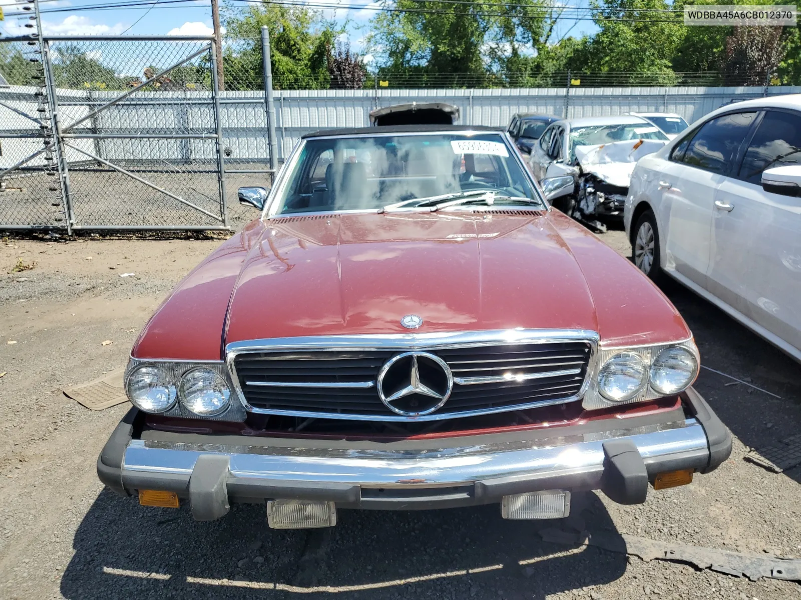 1982 Mercedes-Benz 380 Sl VIN: WDBBA45A6CB012370 Lot: 65906304