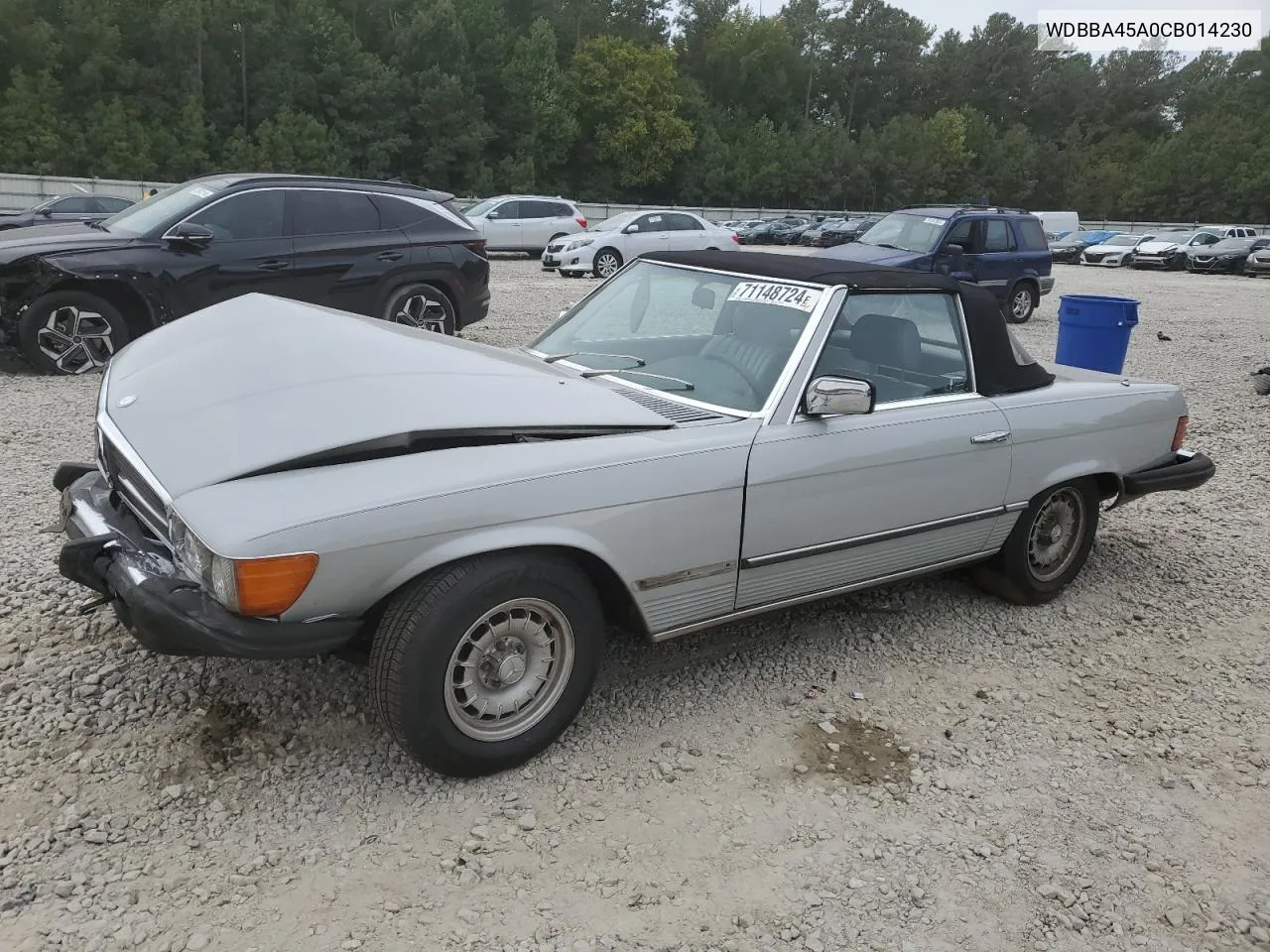 1982 Mercedes-Benz 380 Sl VIN: WDBBA45A0CB014230 Lot: 71148724