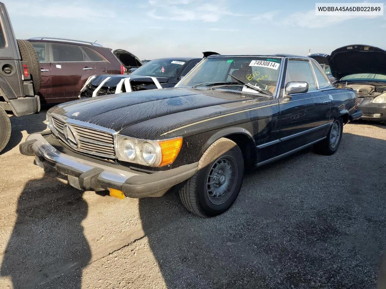 1983 Mercedes-Benz 380 Sl VIN: WDBBA45A6DB022849 Lot: 74930814