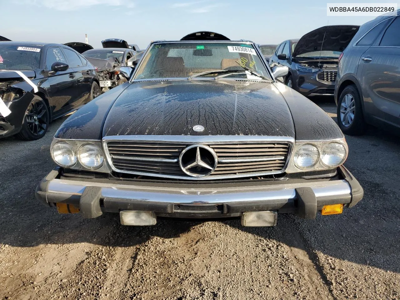 1983 Mercedes-Benz 380 Sl VIN: WDBBA45A6DB022849 Lot: 74930814