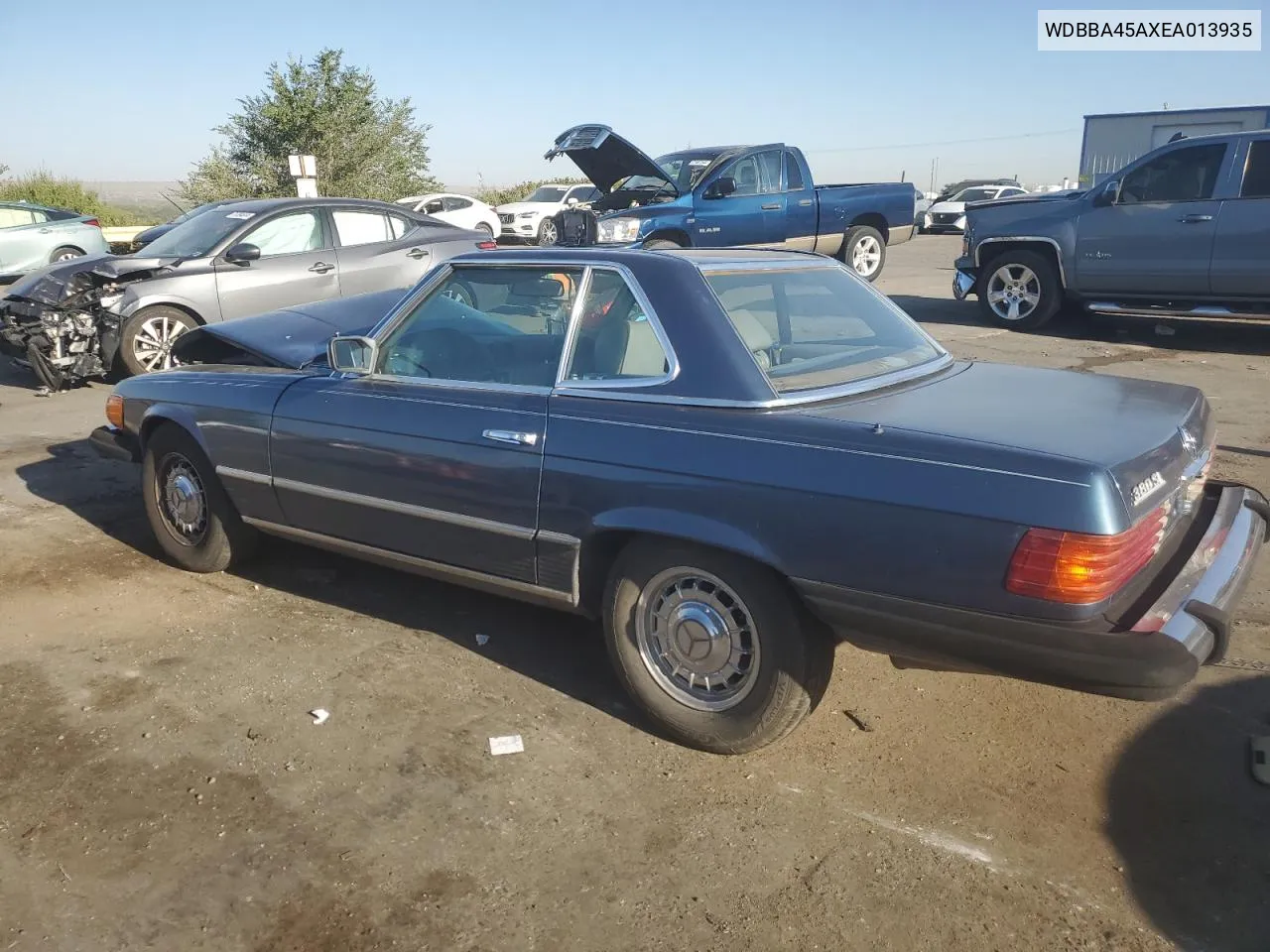 1984 Mercedes-Benz 380 Sl VIN: WDBBA45AXEA013935 Lot: 71464764