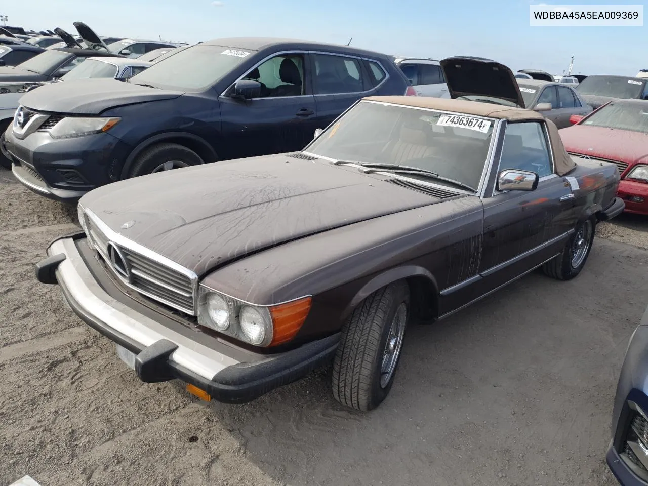 1984 Mercedes-Benz 380 Sl VIN: WDBBA45A5EA009369 Lot: 74363674