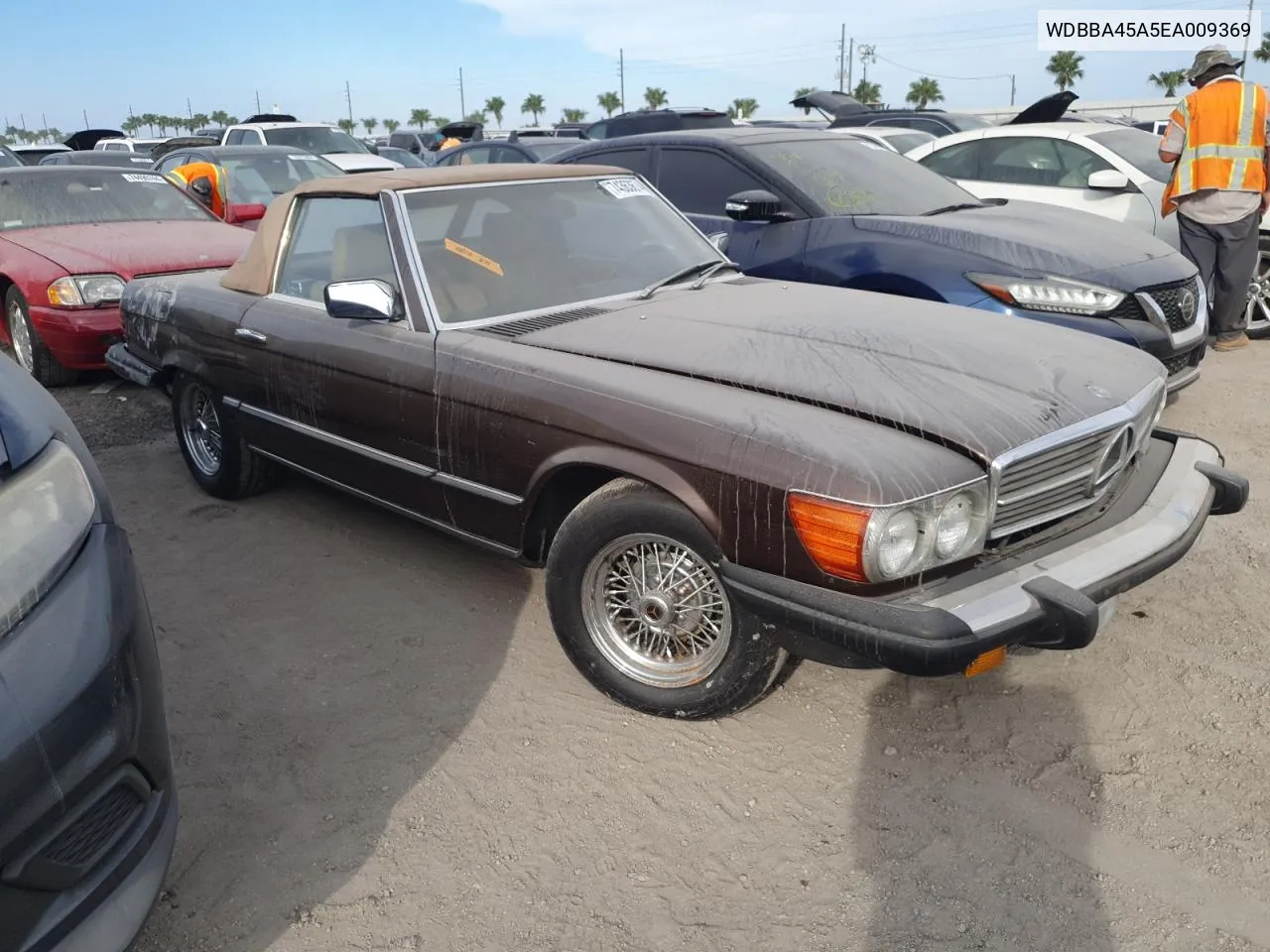 1984 Mercedes-Benz 380 Sl VIN: WDBBA45A5EA009369 Lot: 74363674