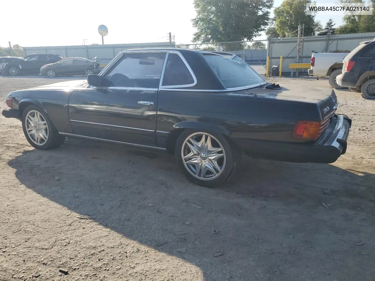 1985 Mercedes-Benz 380 Sl VIN: WDBBA45C7FA021140 Lot: 76387304