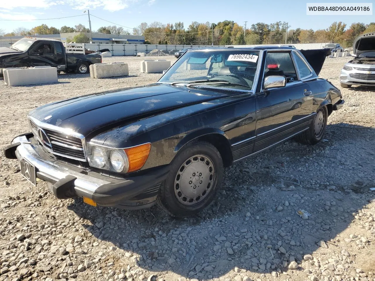 1986 Mercedes-Benz 560 Sl VIN: WDBBA48D9GA049186 Lot: 76962434