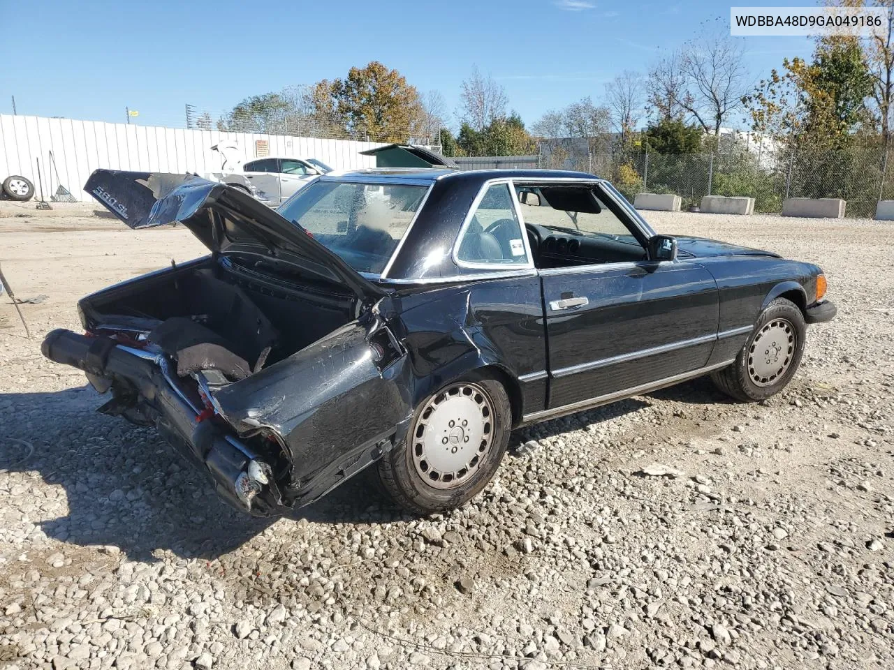 1986 Mercedes-Benz 560 Sl VIN: WDBBA48D9GA049186 Lot: 76962434