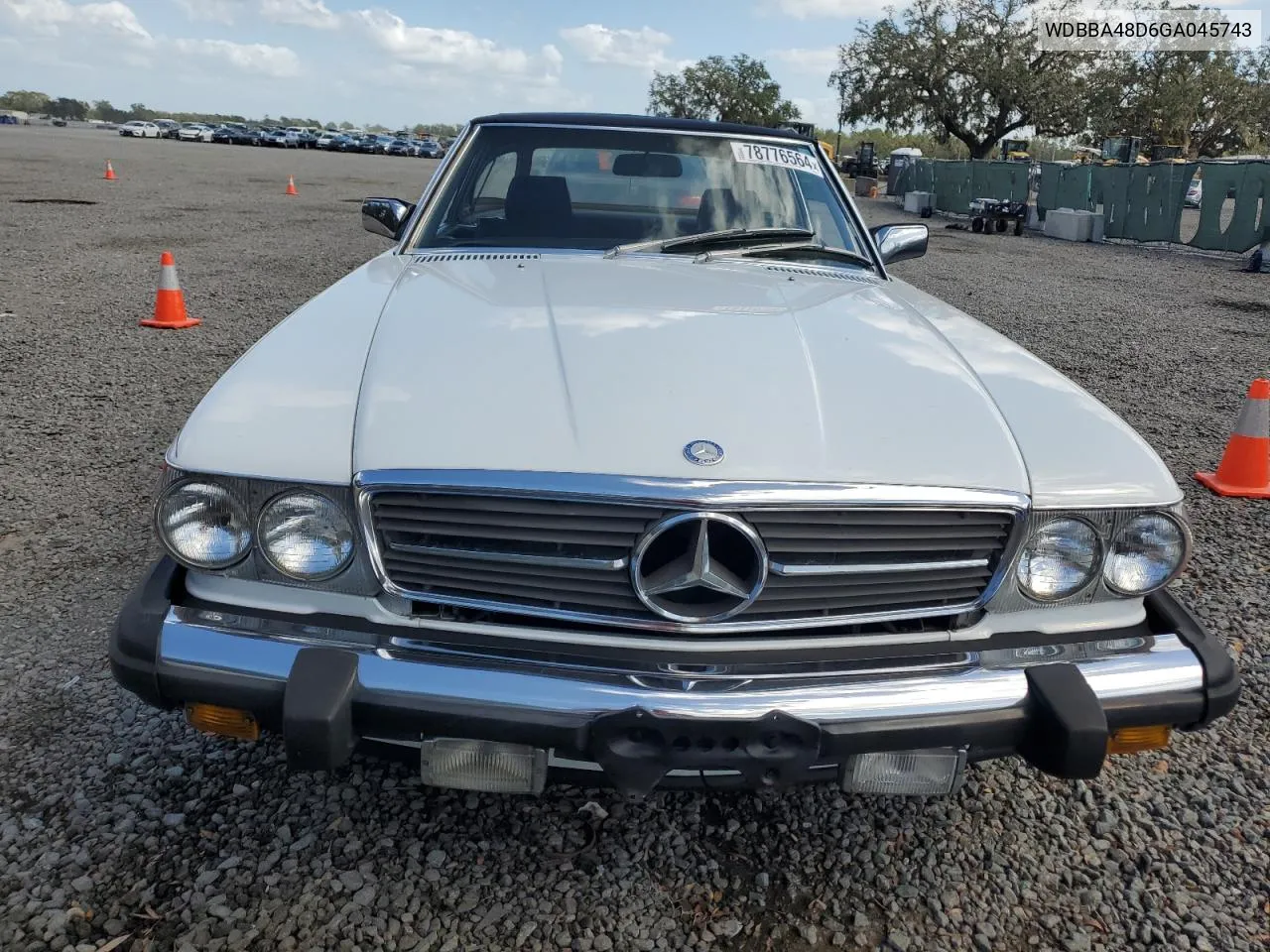 1986 Mercedes-Benz 560 Sl VIN: WDBBA48D6GA045743 Lot: 78776564