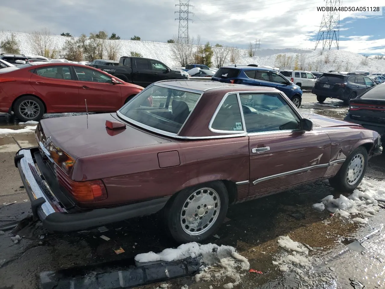 1986 Mercedes-Benz 560 Sl VIN: WDBBA48D5GA051128 Lot: 79873374