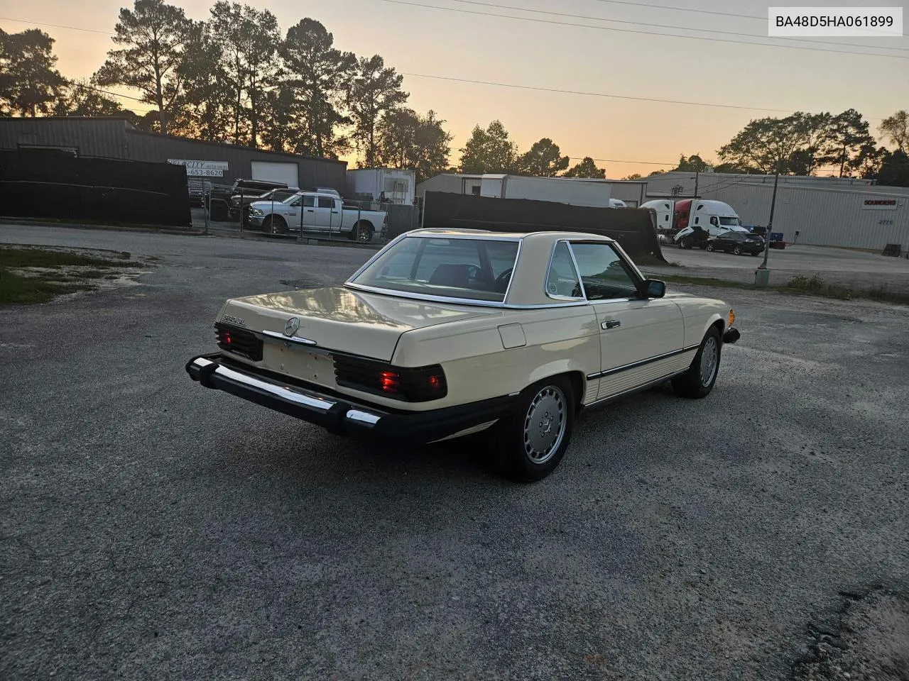 1987 Mercedes-Benz 560 Sl VIN: BA48D5HA061899 Lot: 75774094